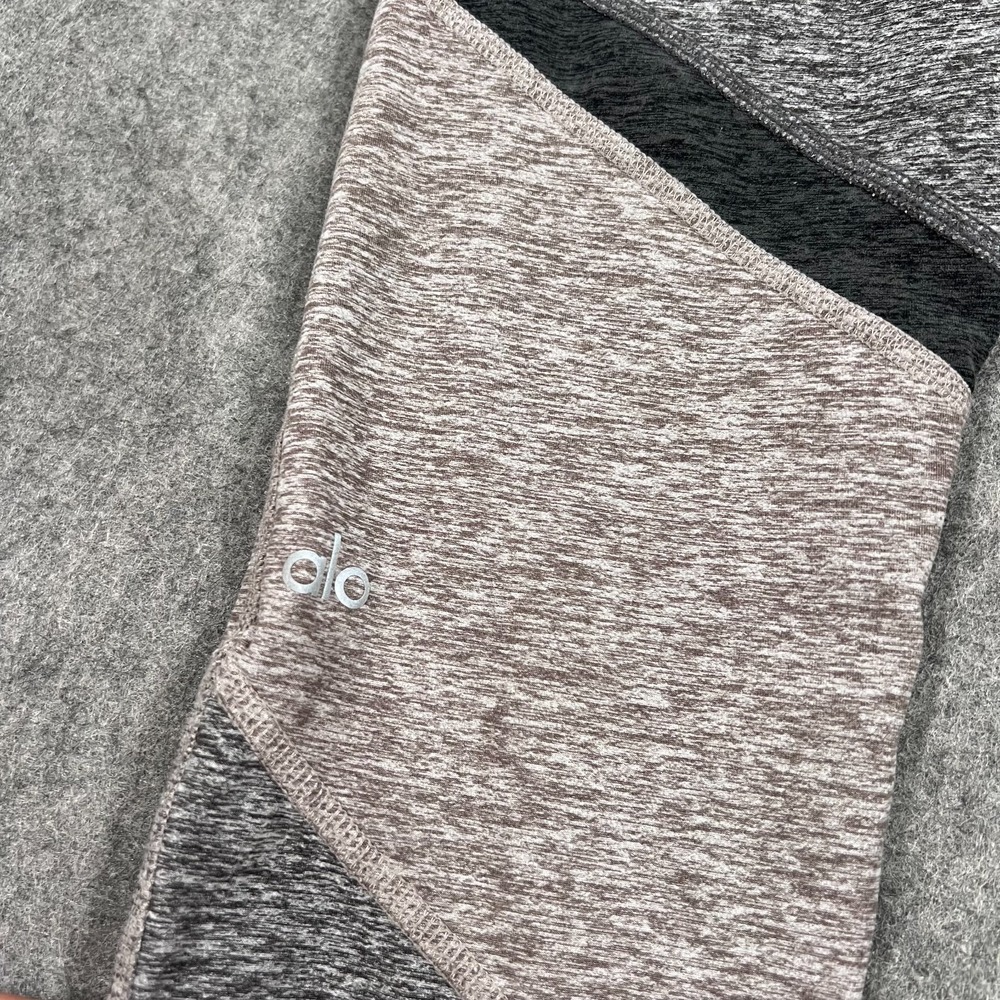 Alo Yoga Heathered Gray Beige Alosoft Sheila Leggings Women's Size Small - Picture 4 of 6